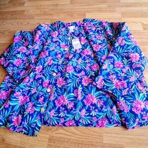 P. NWT Womens Plus Navy Blue, Quilted Jaclet, Sz 2X, Msrp $76